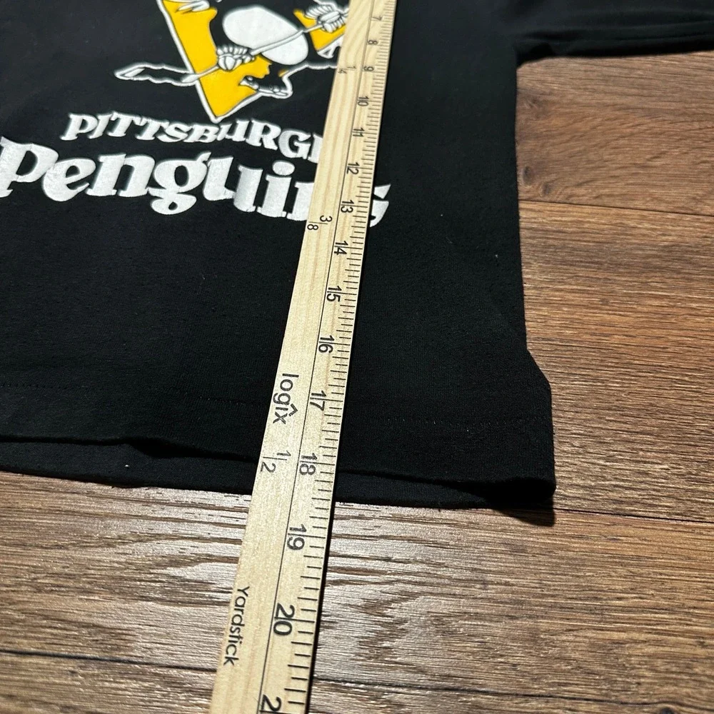 Vintage Select-T Pittsburgh Penguins Black Long Sleeve T-Shirt Kids Small 6-8